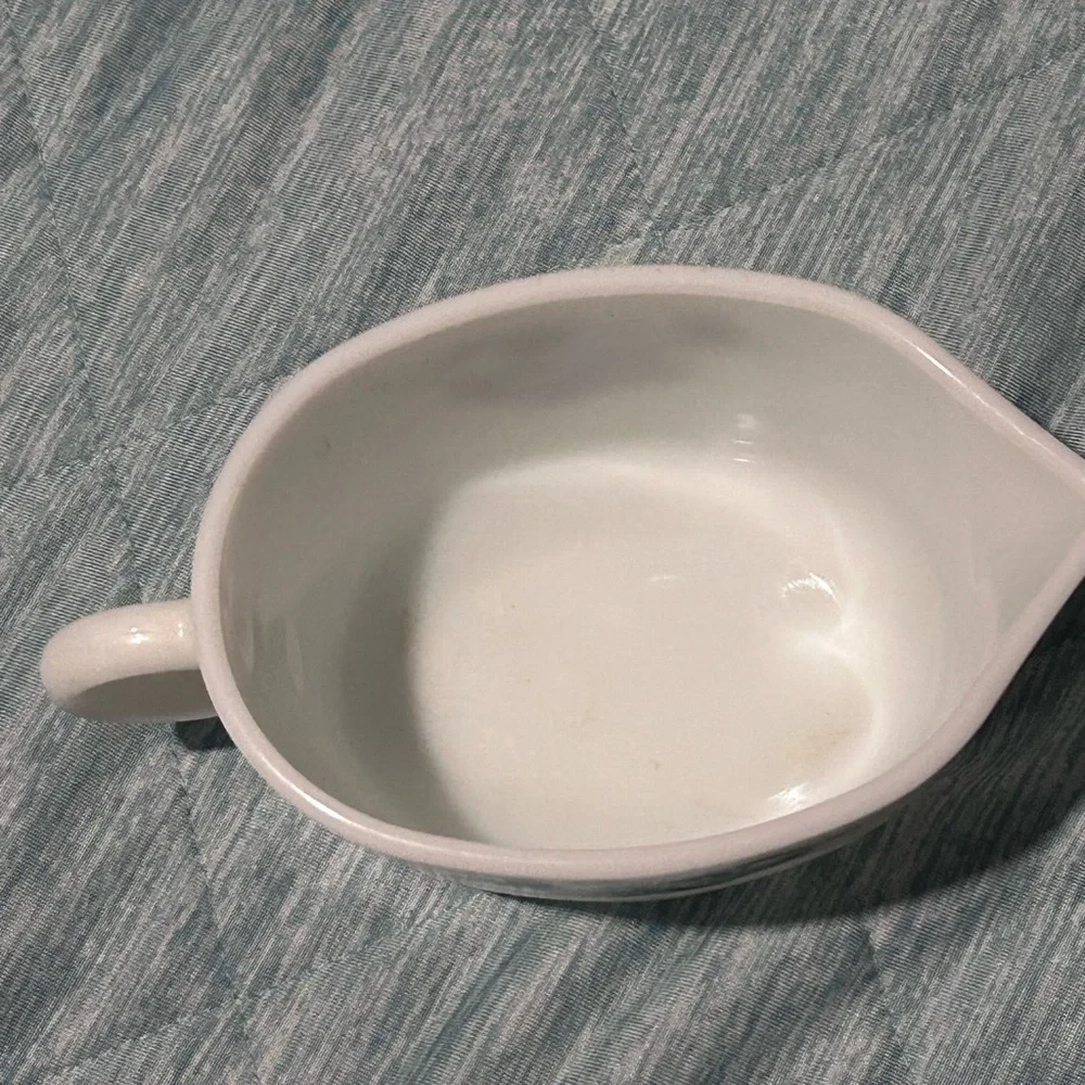 Vintage Old Town Blue Pyrex Creamer